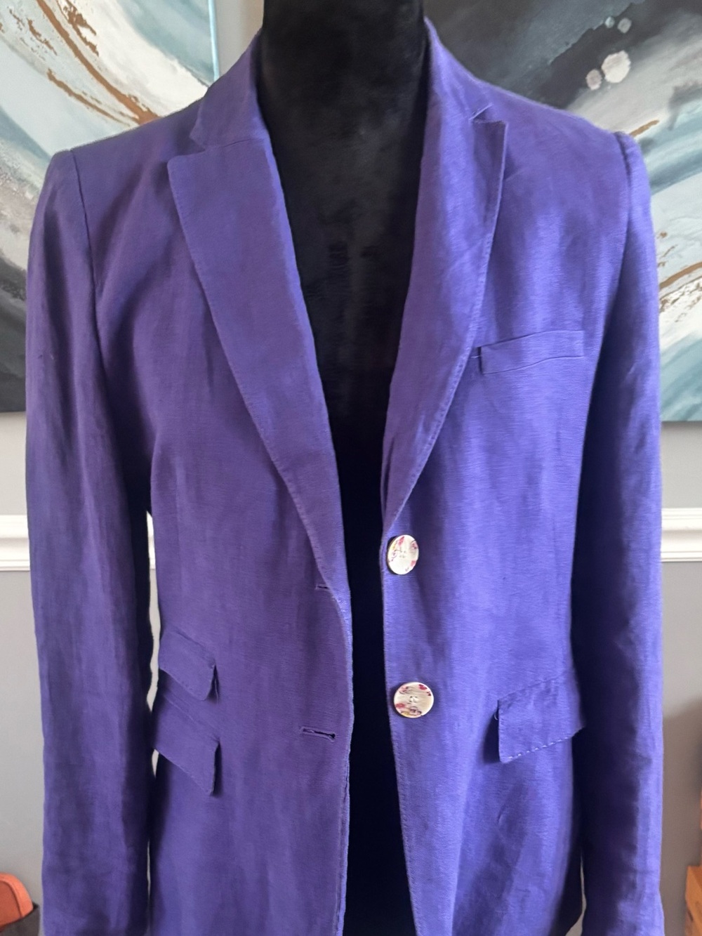 Purple Women’s Curling Collection (Paris) Blazer - Lightweight Tailored Jacket